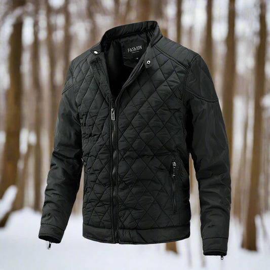 Veste matelassée décontractée pour homme – léger rembourrage et poches zippées