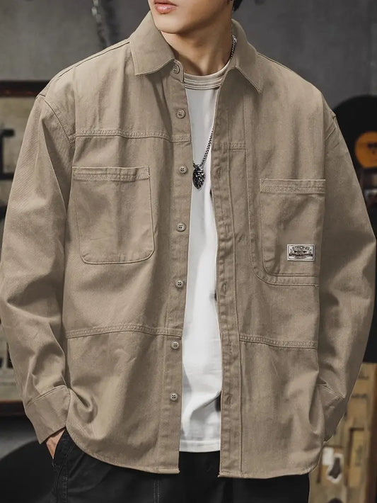 Aerion Veste Chemise Décontractée pour Homme – Style Chic Smart-Casual