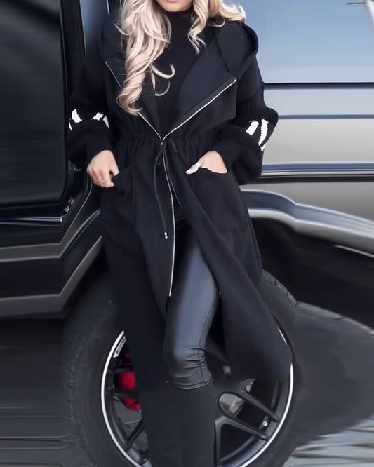 Emoréa – Manteau long lâche avec poches décontractées – Veste élégante pour femme