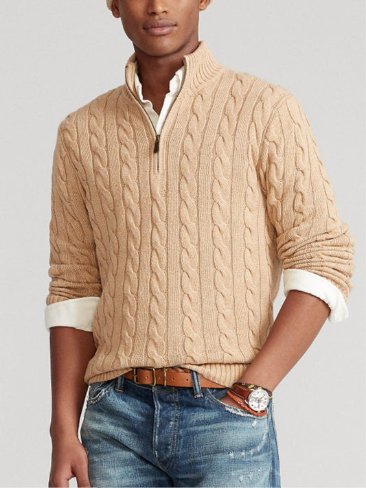 Carlsson pull homme avec fermeture éclair – coupe moderne