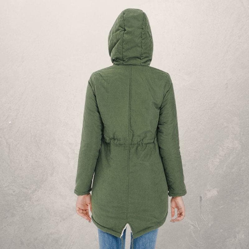 Anne - Parka élégante avec fausse fourrure