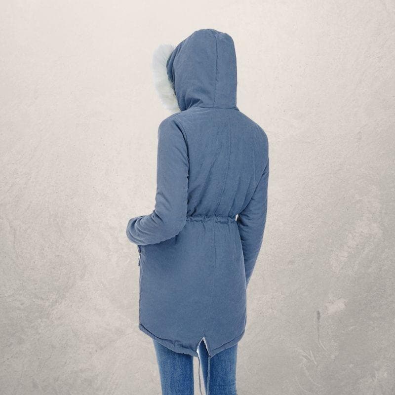 Anne - Parka élégante avec fausse fourrure