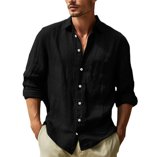 Henrik | Chemise en lin décontractée au style intemporel