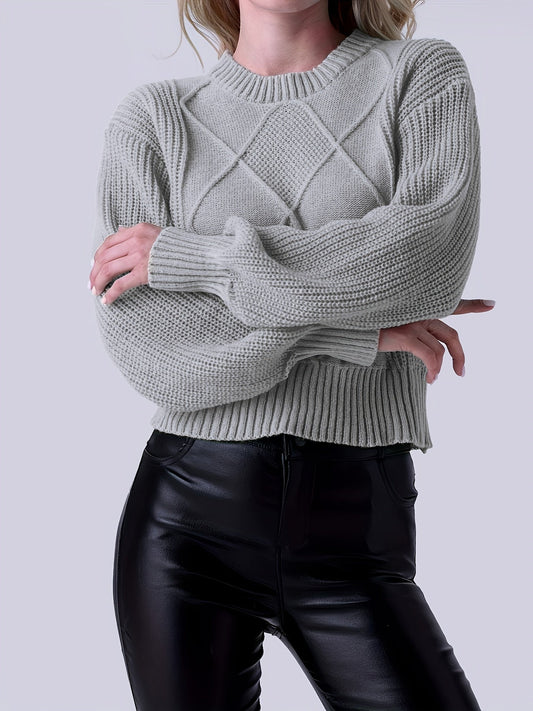 Pull en tricot Örnhild – Pull en tricot confortable pour femme