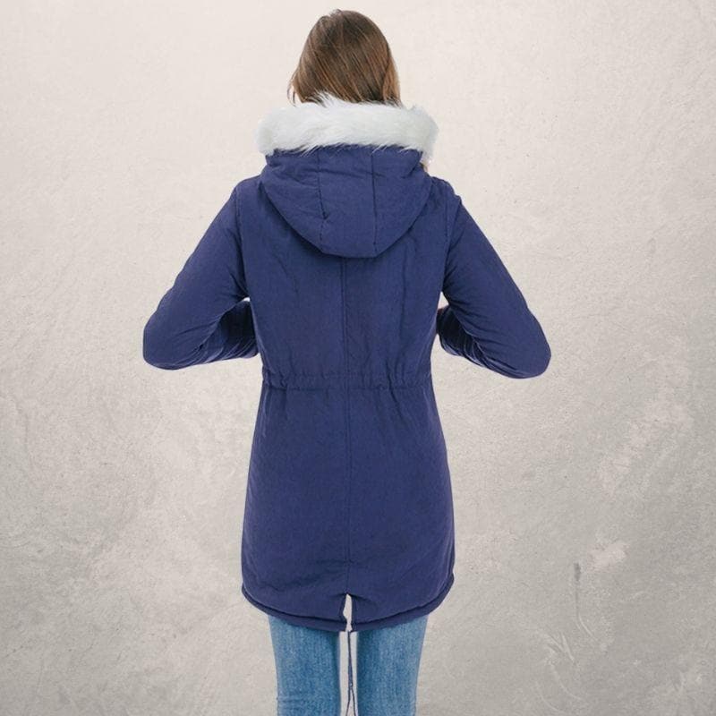 Anne - Parka élégante avec fausse fourrure