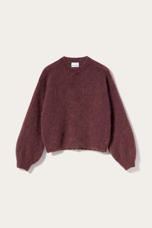 Augusta Pull Tricoté Couleur Rouille – Pull Femme Confortable et Élégant