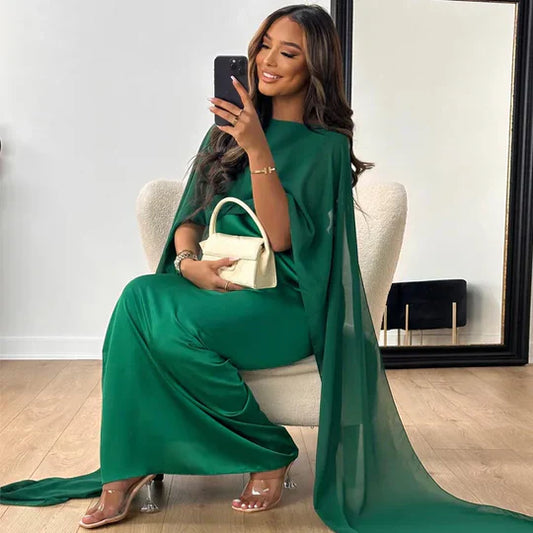 Seraphina | Robe longue en satin avec élégance intemporelle