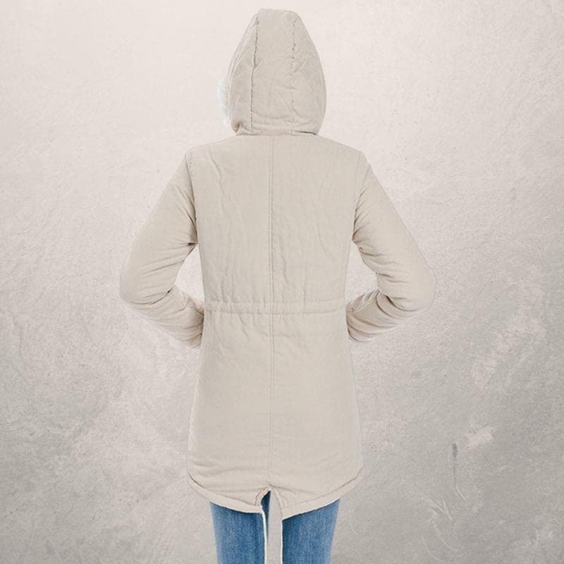 Anne - Parka élégante avec fausse fourrure