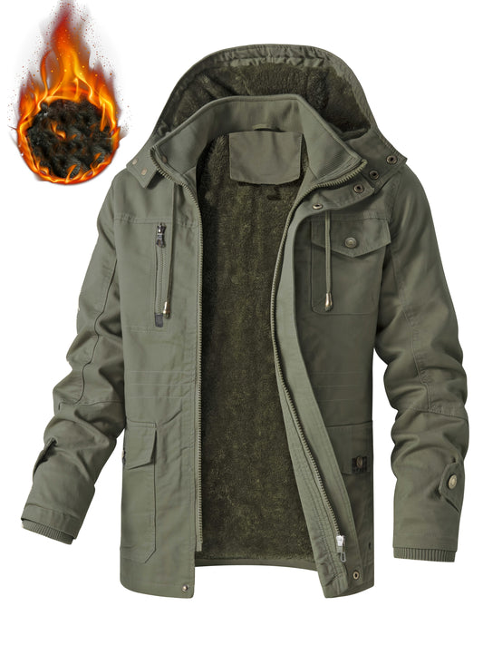 Lars – Parka matelassée avec capuche amovible pour homme