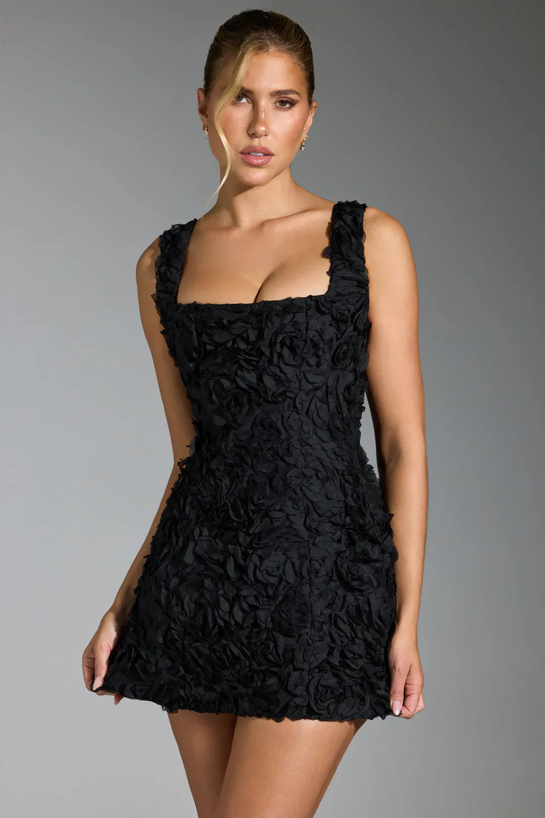 Eloria | Floral Corset Dress in Mini Length