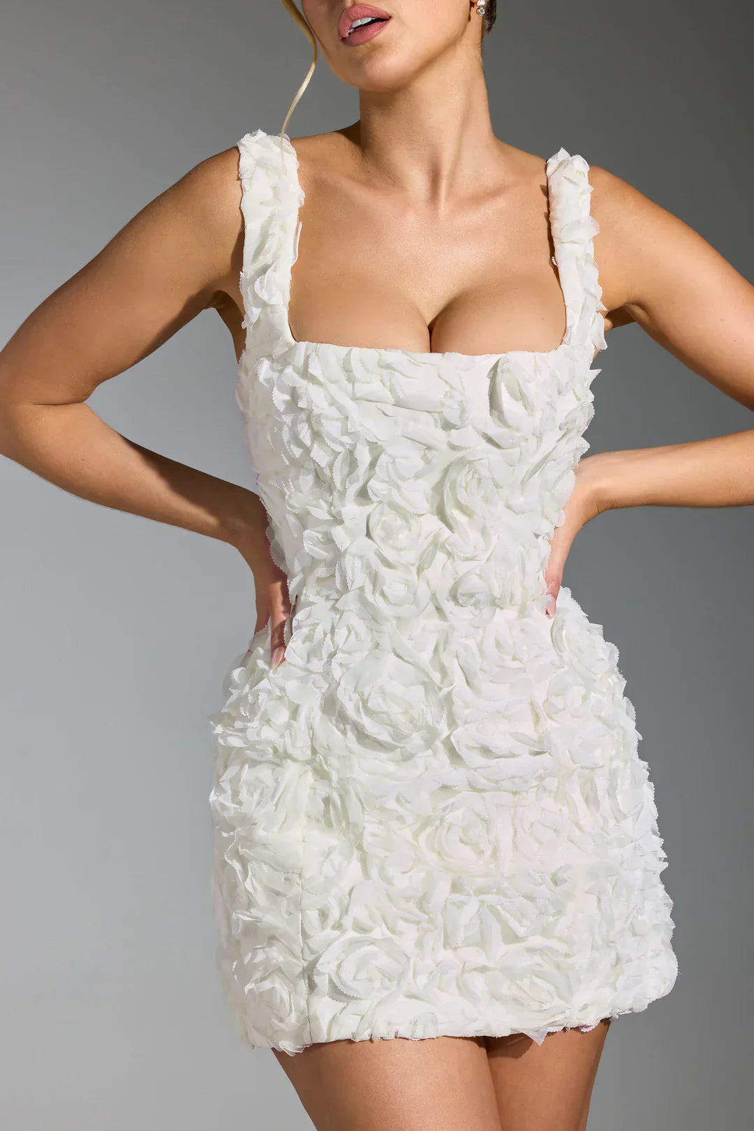 Eloria | Floral Corset Dress in Mini Length