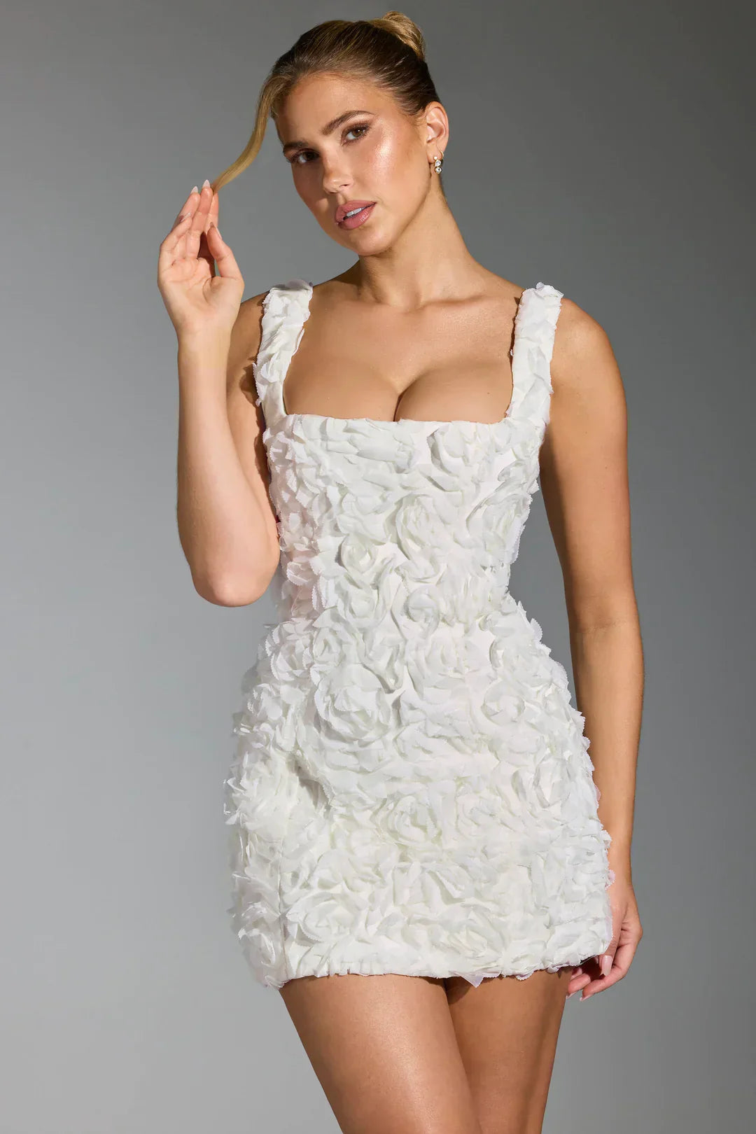 Eloria | Floral Corset Dress in Mini Length