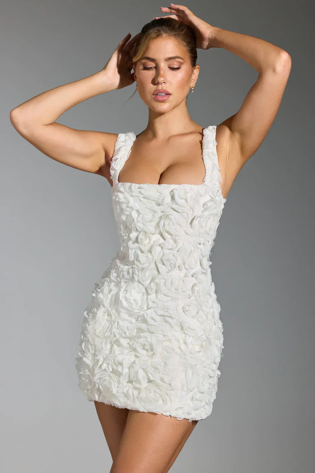 Eloria | Floral Corset Dress in Mini Length