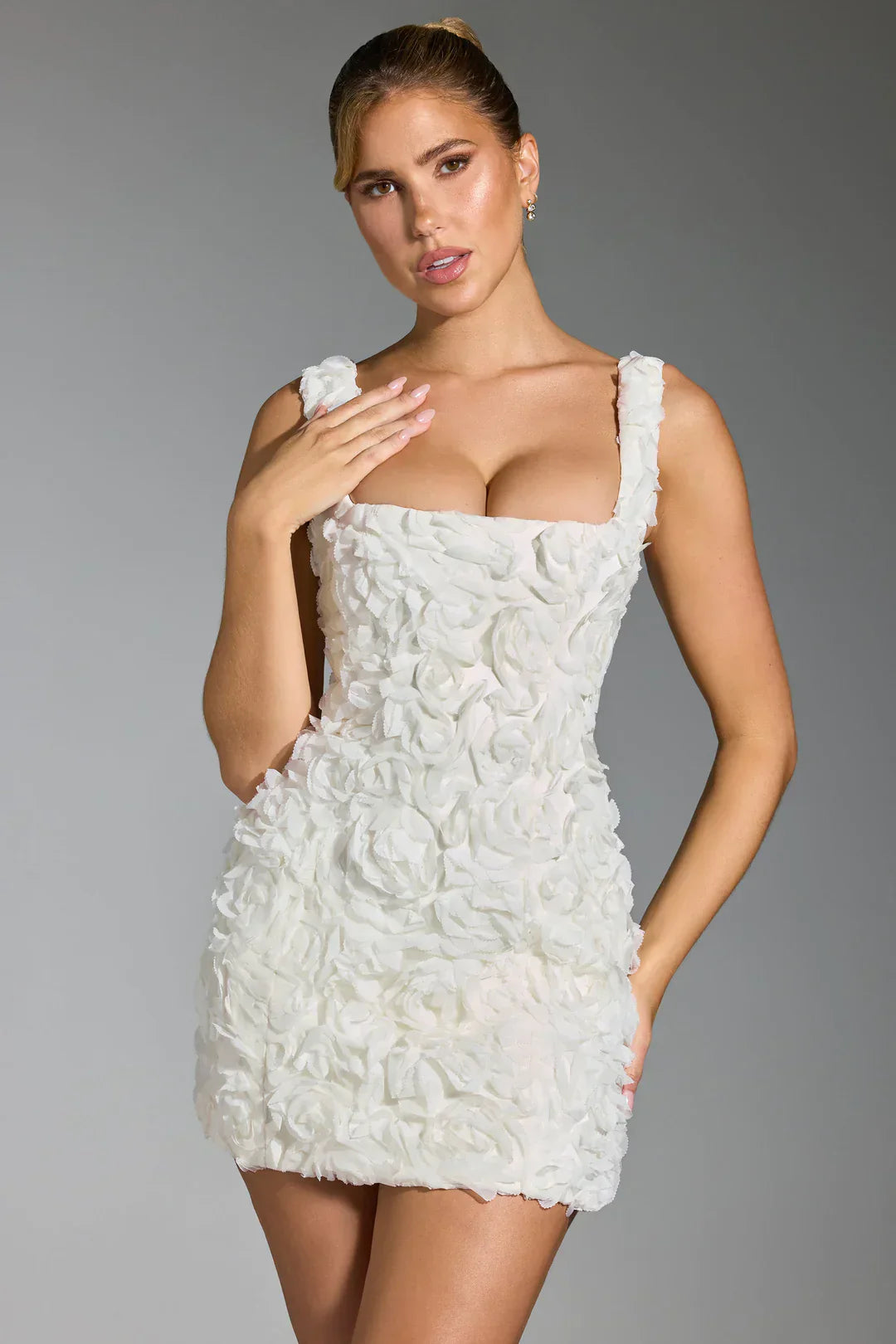Eloria | Floral Corset Dress in Mini Length