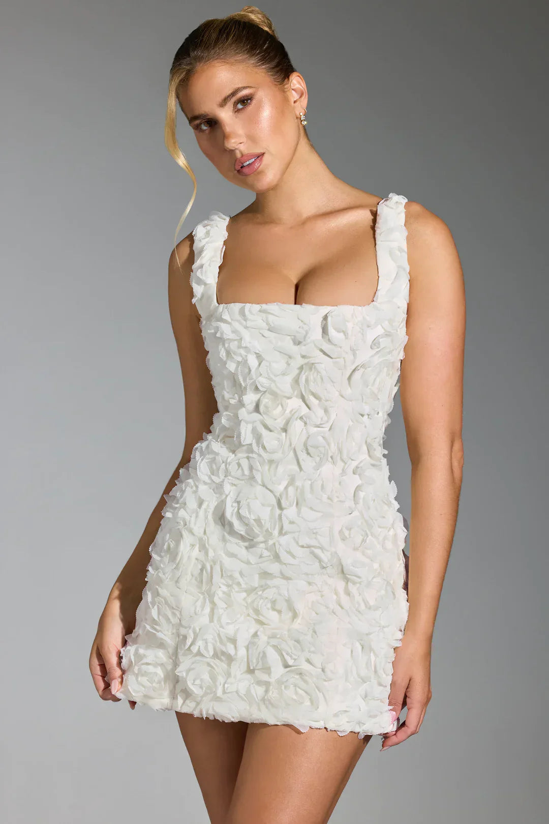 Eloria | Floral Corset Dress in Mini Length