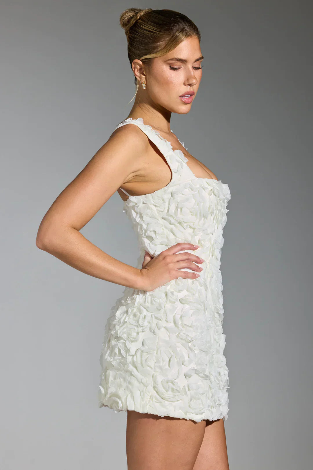 Eloria | Floral Corset Dress in Mini Length