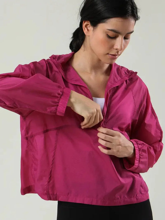 Wrenna Veste Légère Coupe-Vent pour Femmes – Veste de Plein Air Décontractée