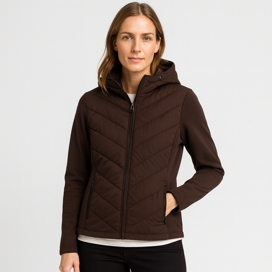 Lovine | Veste matelassée softshell pour femme déperlante – Surface déperlante