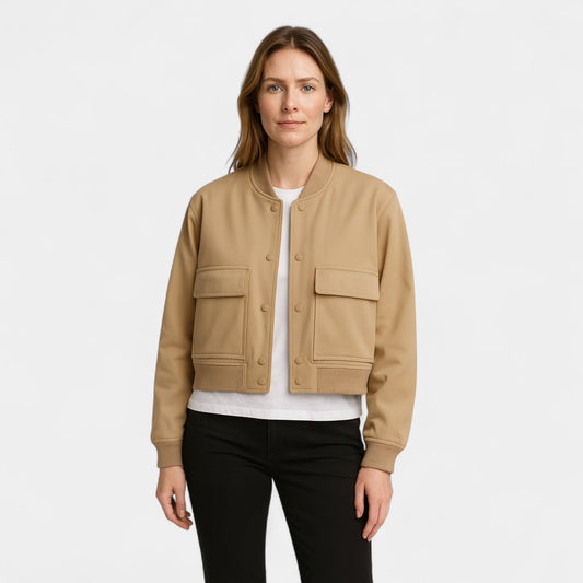 Arielle | Veste Bombers Courte Femme – Vêtement Extérieur Chic Décontracté