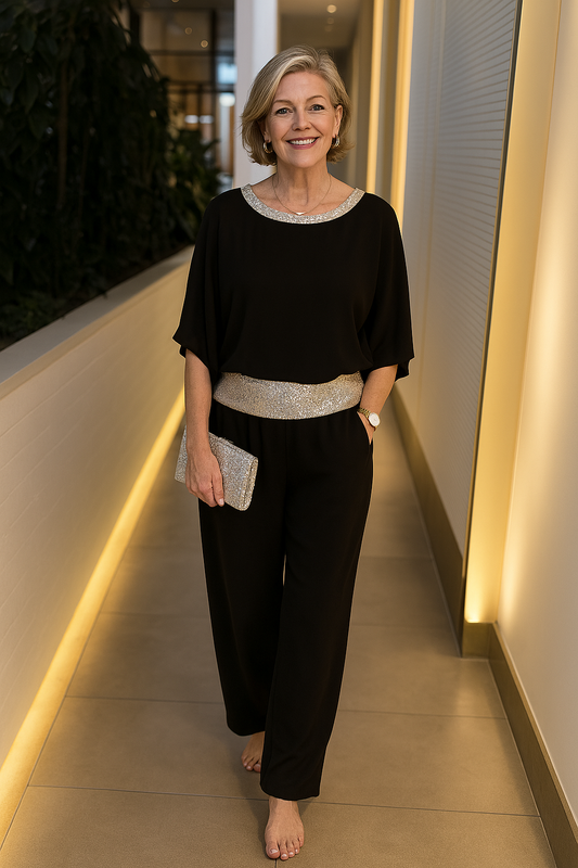 ELVINA | Combinaison élégante en bleu clair pour les moments d'été