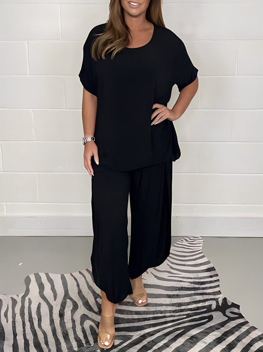 Nordlyx Lounge – Set Due Pezzi con Pantaloni Larghi & Top