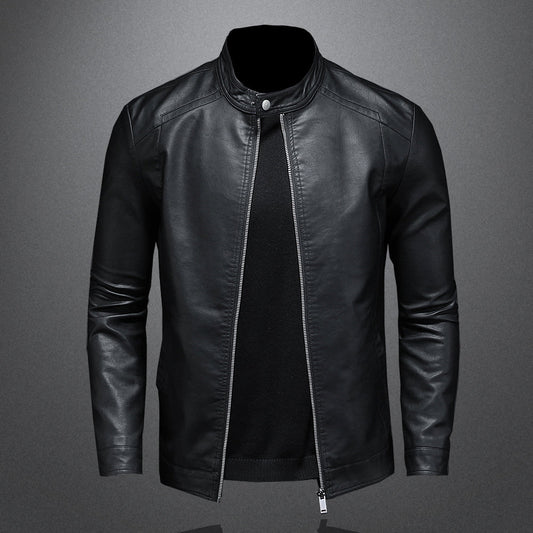Arvid™ | Veste en cuir noire élégante pour hommes