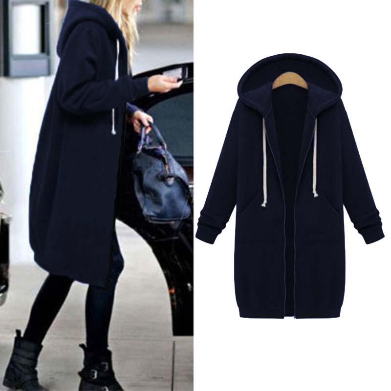 Empressa Hoodie – Trendy Long Sweatshirt Style