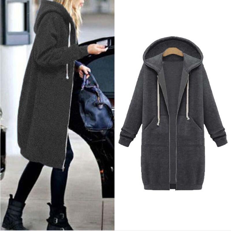 Empressa Hoodie – Trendy Long Sweatshirt Style