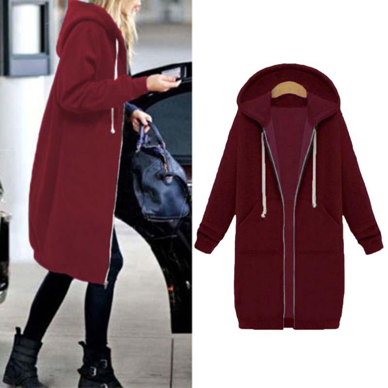 Empressa Hoodie – Trendy Long Sweatshirt Style