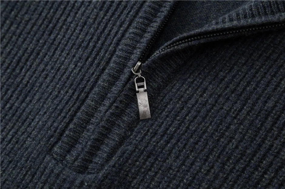 Arvid Klassisk Tröja med Dragkedja för Män – Stilren & Bekväm