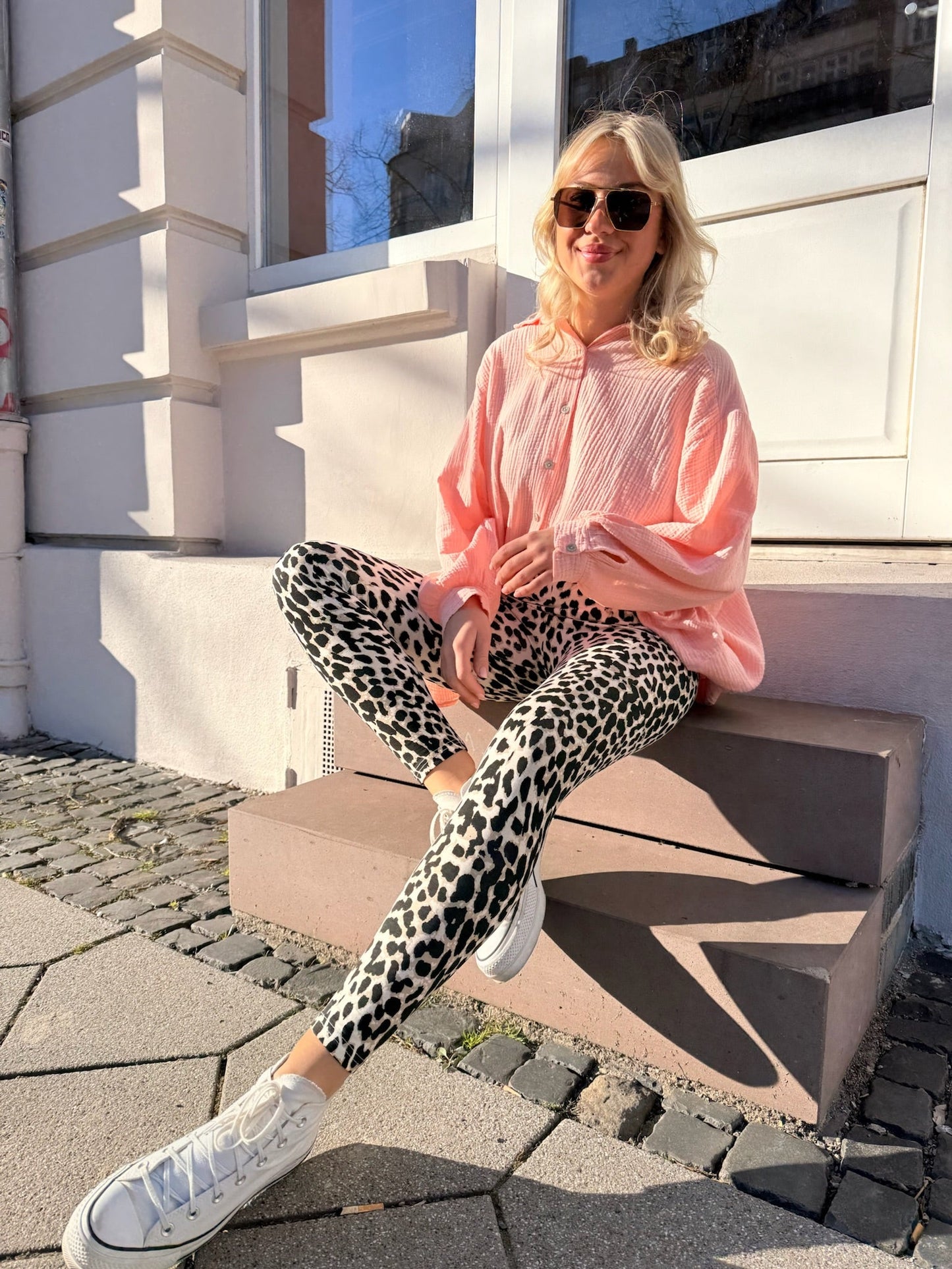 Tindra | Oversized skjortebluse i musselinbomuld