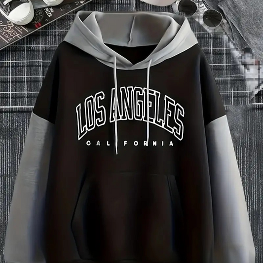 Idalia – Sweat à capuche surdimensionné en mélange doux de coton avec poche kangourou et cordon de serrage à la capuche