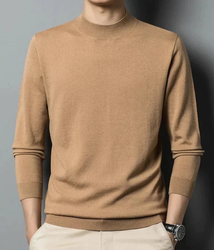 Patrikus langærmet sweater med rund hals til mænd – stilfuld og komfortabel