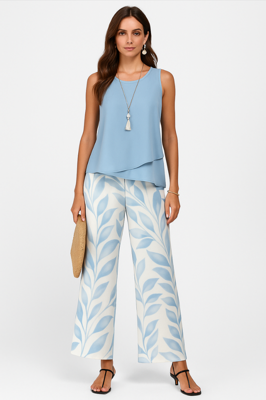 Teske – Élégant ensemble d'été deux pièces pour femmes