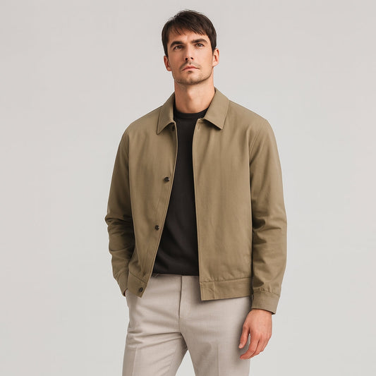 Bernhard Lätt Veste Homme – Veste d'affaires mi-longue avec détails stretch