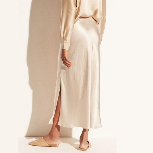 Jupe longue fendue sur le côté | Mouvement élégant, style intemporel