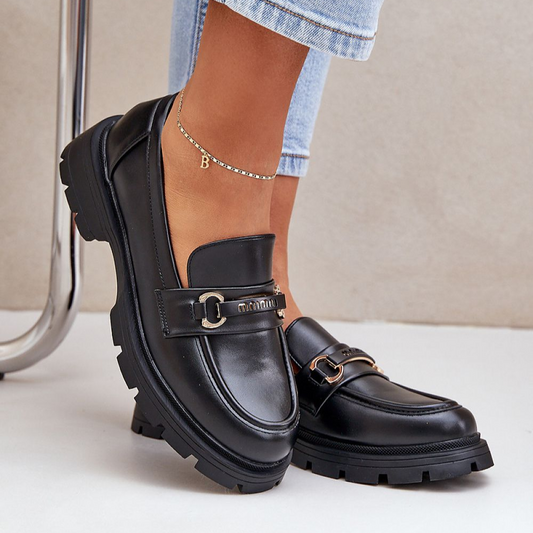 Isabella™ | Mocasines clásicos para damas con correa decorativa