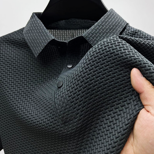 Patrik | Pull à col roulé texturé à manches courtes