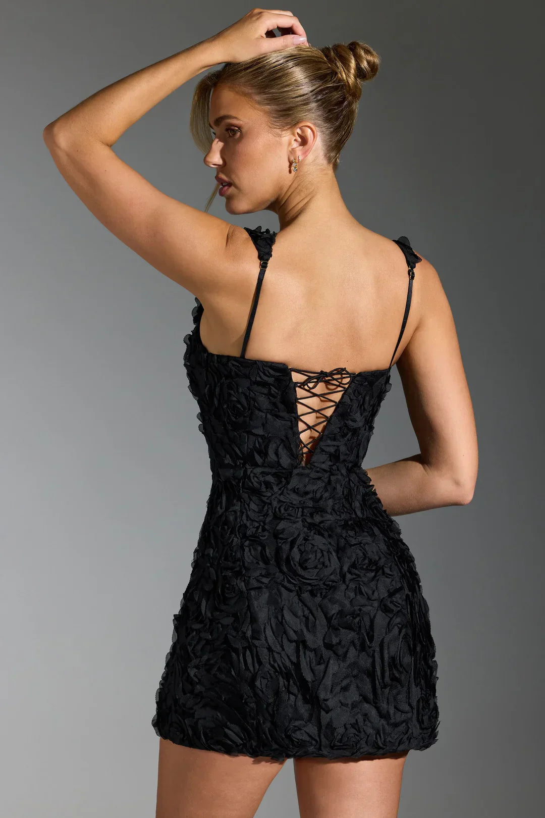 Eloria | Floral Corset Dress in Mini Length