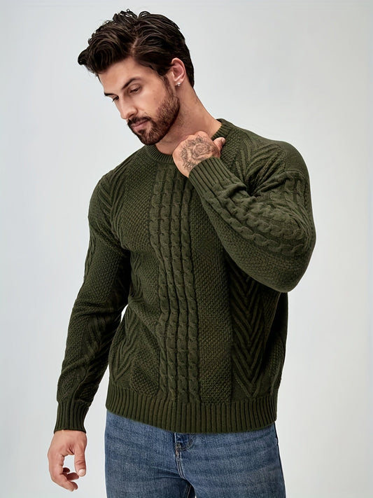 Engberg Pull Homme avec Stretch – Pull Tricoté Confortable et Flexible