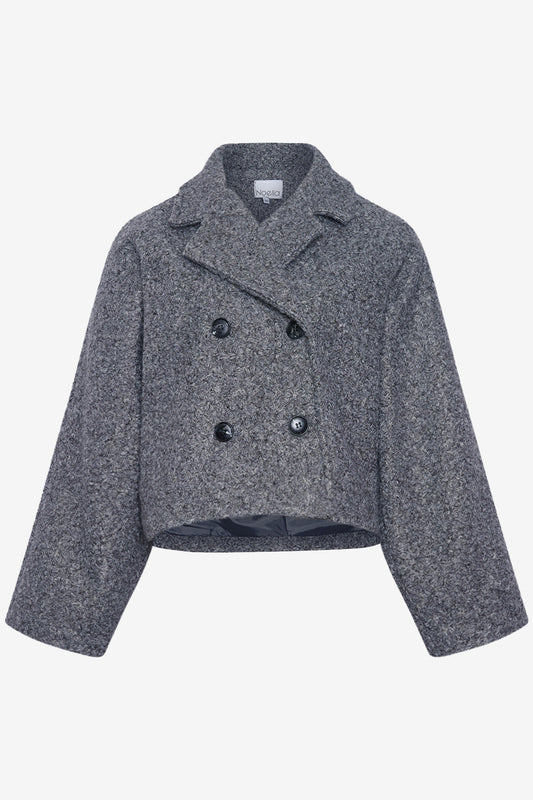 Emilia Damjacka Gris Moyen – Vêtement Extérieur Minimaliste et Chic