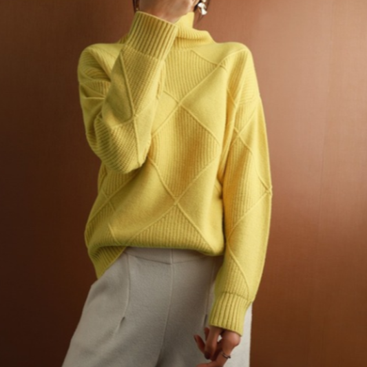 Eloria – Pull oversize confortable avec motif en maille élégant