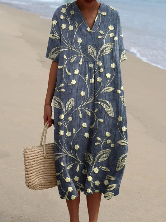 Maelle | Robe d'été vintage en 100% coton