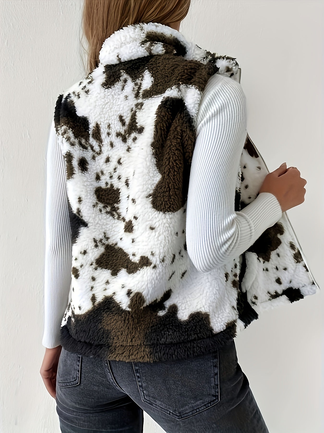 Marlowe Fluffig Cardigan för Kvinnor – Mysig & Stilfull Stickad Tröja