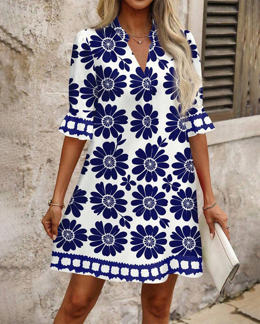 LYNN | Robe droite avec imprimé floral