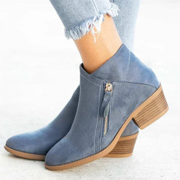 ELARA | Orthopedic Boots in Genuine Suede for Women