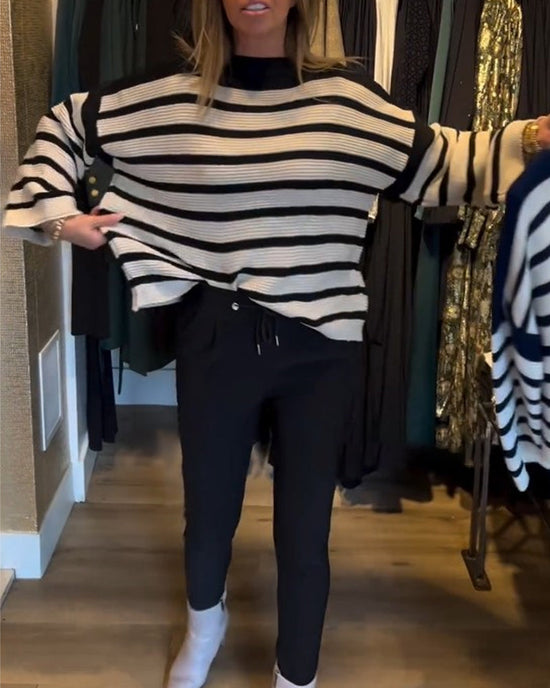 Norelle sweater til kvinder – Casual moderne vinterstrikket sweater