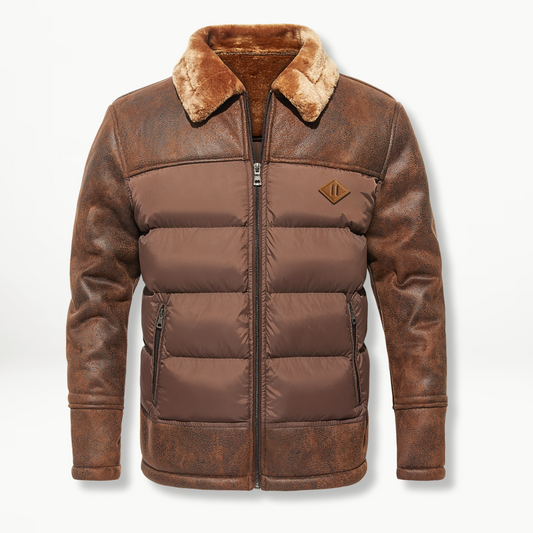 Quillon – Men's Leather Jacket with Classic Slim Fit and Timeless Design
