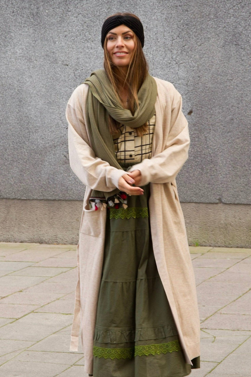 Lyrissa Beige Cardigan – Cozy Knitted Cardigan for Women