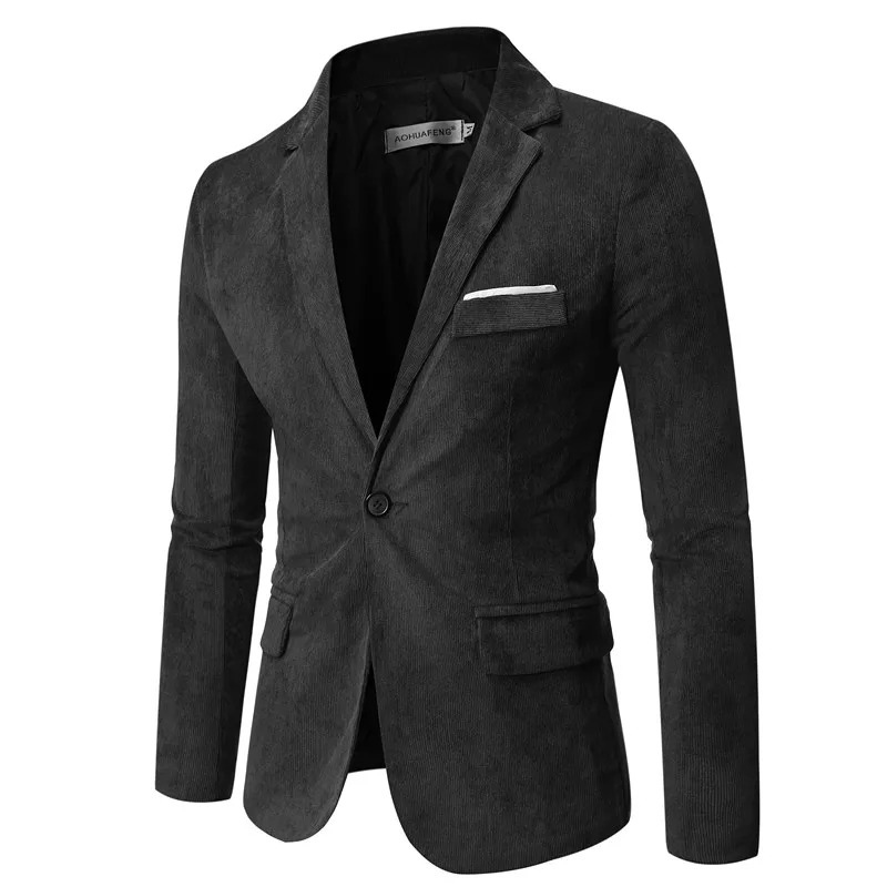 MARCEL™ | Slim Fit Manchestersammet Blazer med Enkel Knäppning